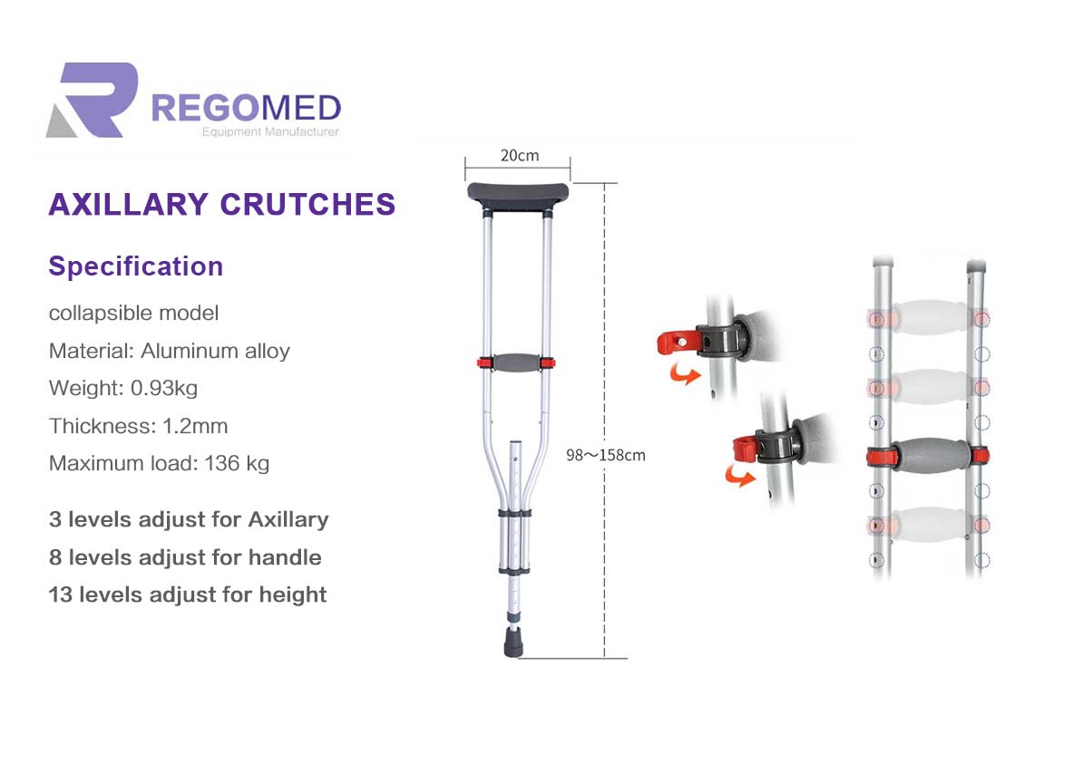 Axillary crutches 