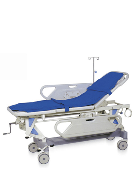 Stretcher transfer trolley